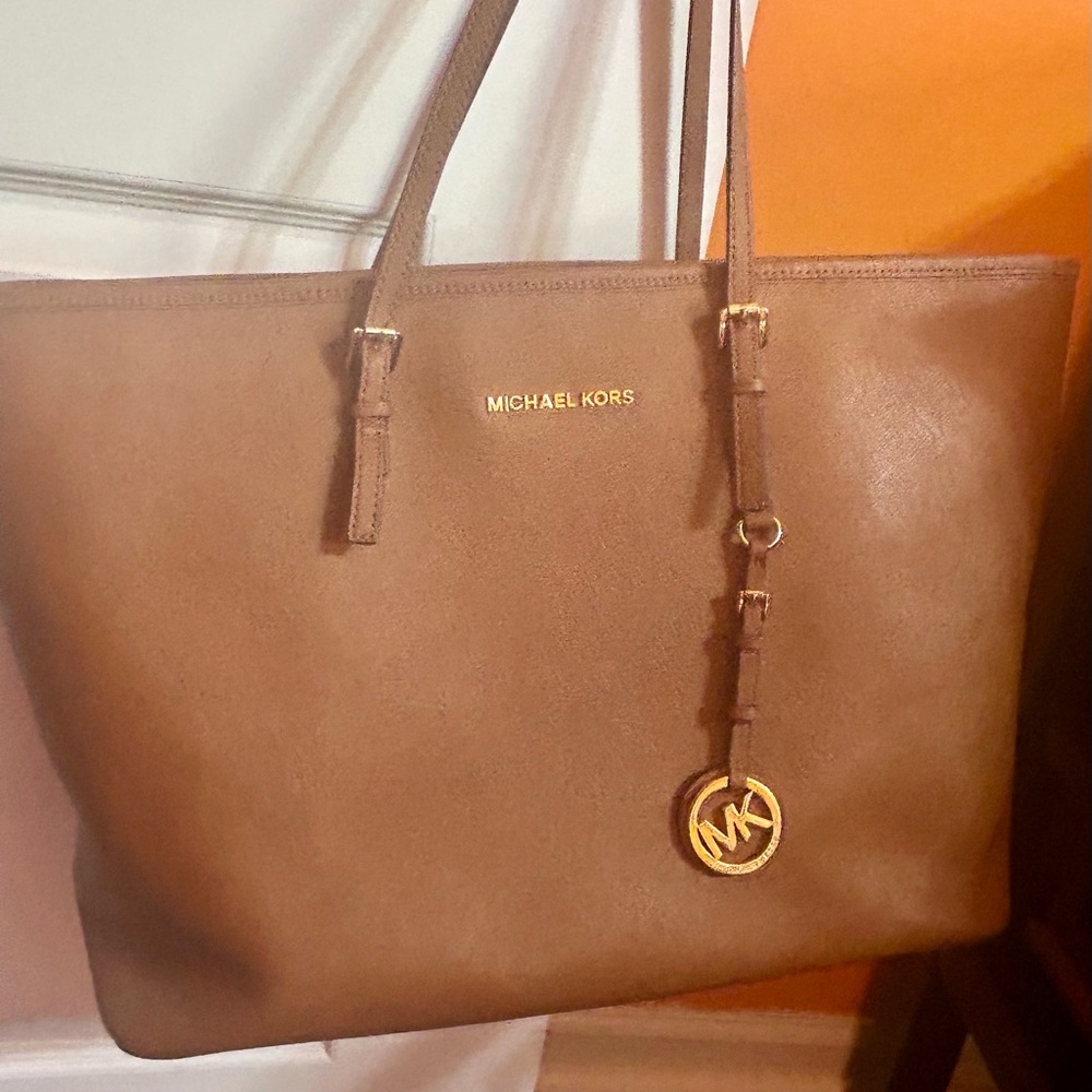 Michael Kors, Saffiano, leather, large tote bag